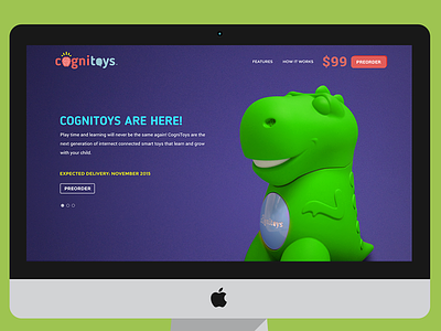 Cognitoys website design dino mobile toys ui ux web website
