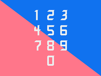 Versus Type Specimen battle font game number numbers specimen sport type