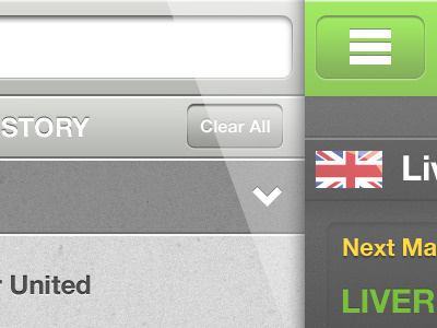iPhone App iphone app visual design art direction stats football jeroen sedelaar