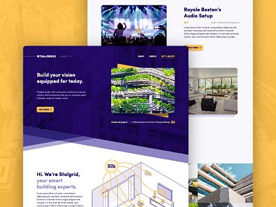 STALGRID architecture design front end internet of things mockup nice tags web web design