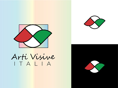 Logo: Arti Visive Italia arti visive artistic logo branding custom logo design flat logo italy logo minimalist logo vector