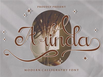 Introducing Arinda - Calligraphy Script Font ad brand calligraphy cursive design elegant fashion font latin letter model modern script set typeface typography