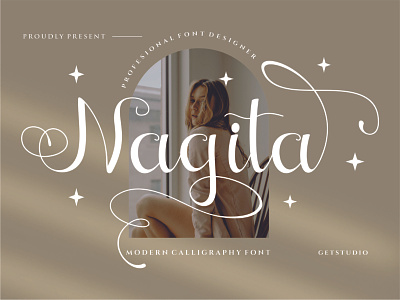 Introducing Nagita - Modern Calligraphy Script Font ad brand calligraphy cursive design elegant fashion font latin letter model modern script set typeface typography
