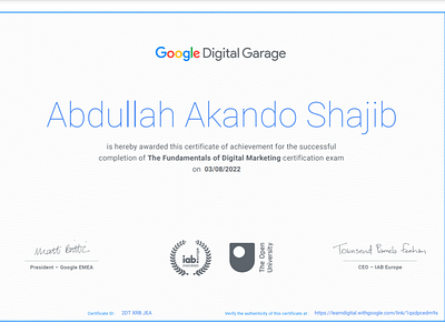(intelshajib) google certificate- The fundamentals of DM