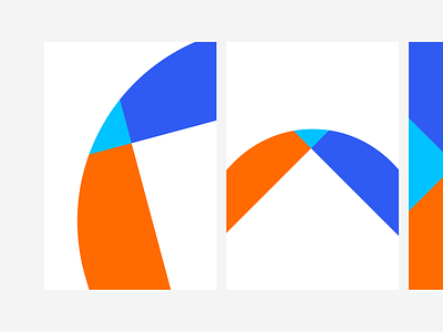 Compositions blue colors composition health movement orange shapes startup startup branding ui visual