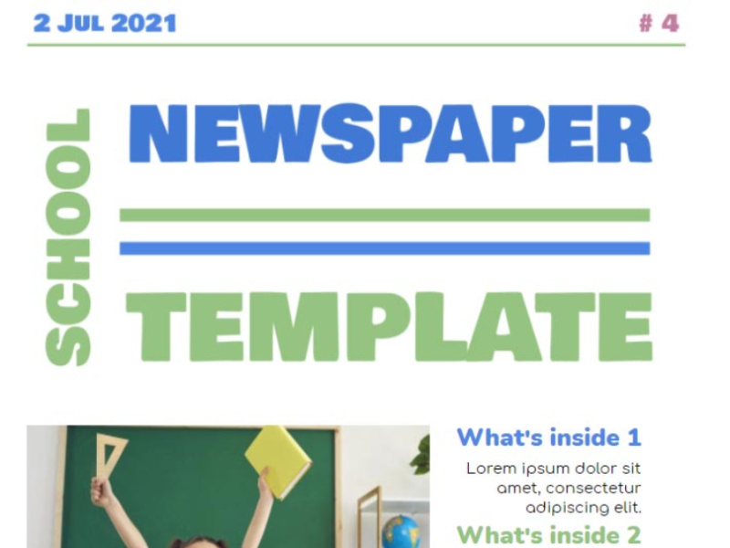 School Newspaper Template Free Google Docs Template By Free Google Docs Google Slide Templates On Dribbble