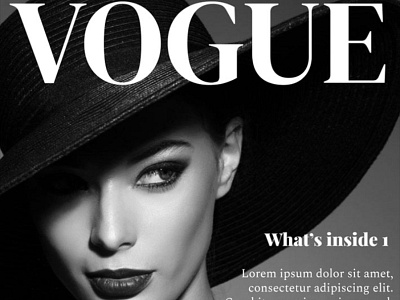 Vogue Magazine Cover Template  Magazine cover template, Magazine cover, Vogue  magazine covers