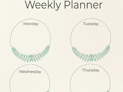 Weekly Planner Template free template free template google docs google docs planner design