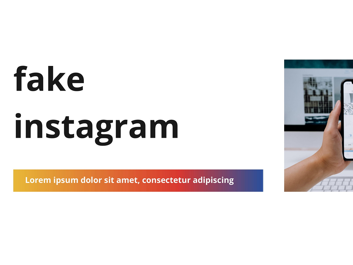 Fake Instagram Template by FREE Google Docs & Google Slide templates on