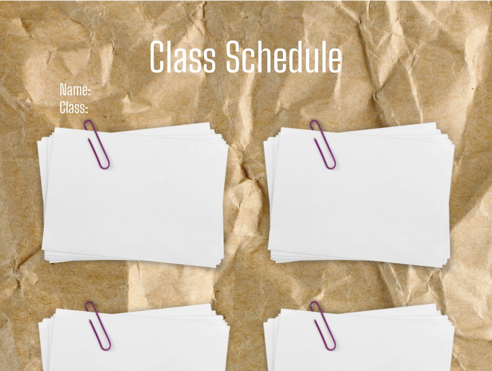 daily class schedule template google docs