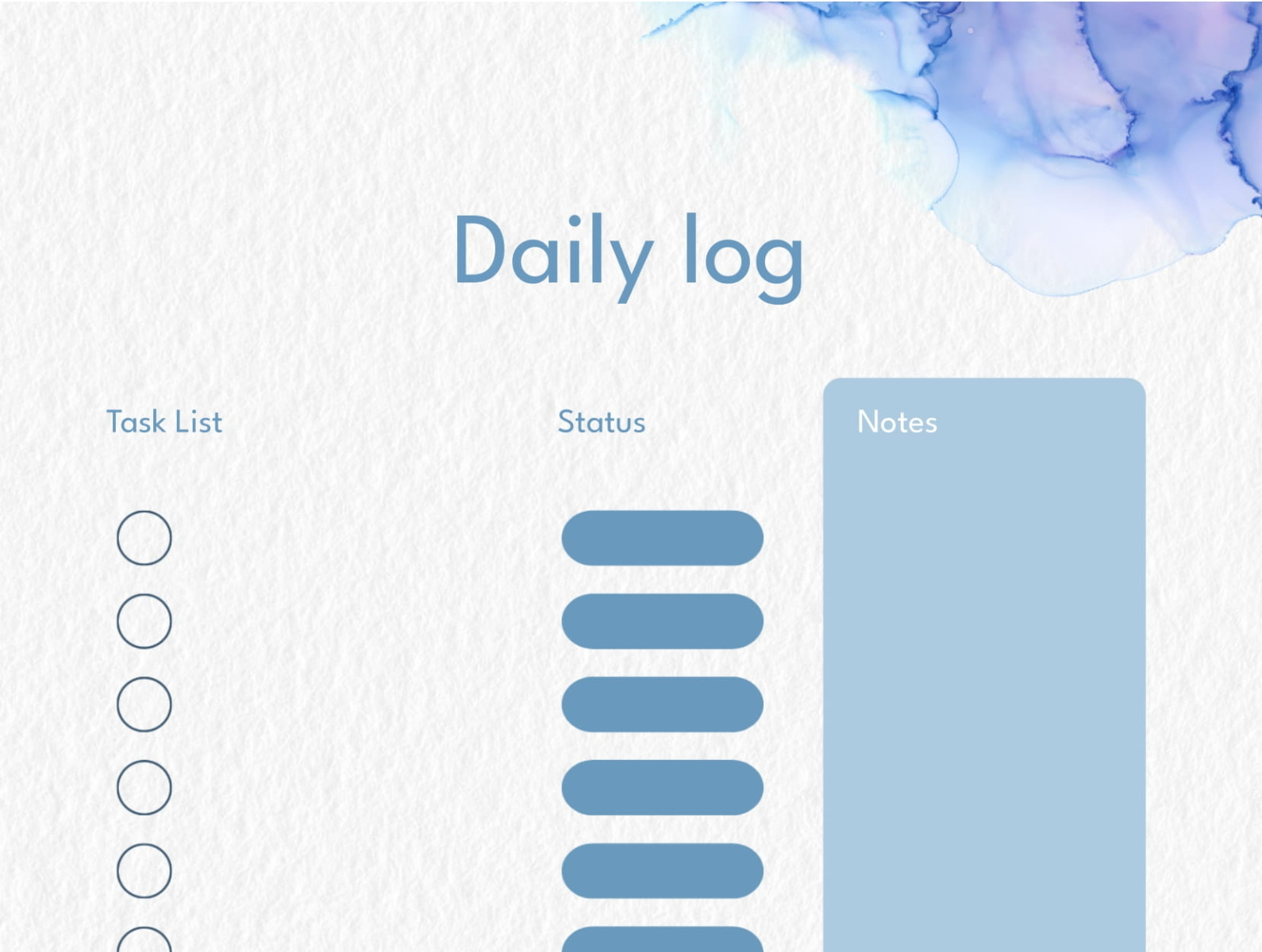 Daily Log Template by FREE Google Docs & Google Slide templates on Dribbble