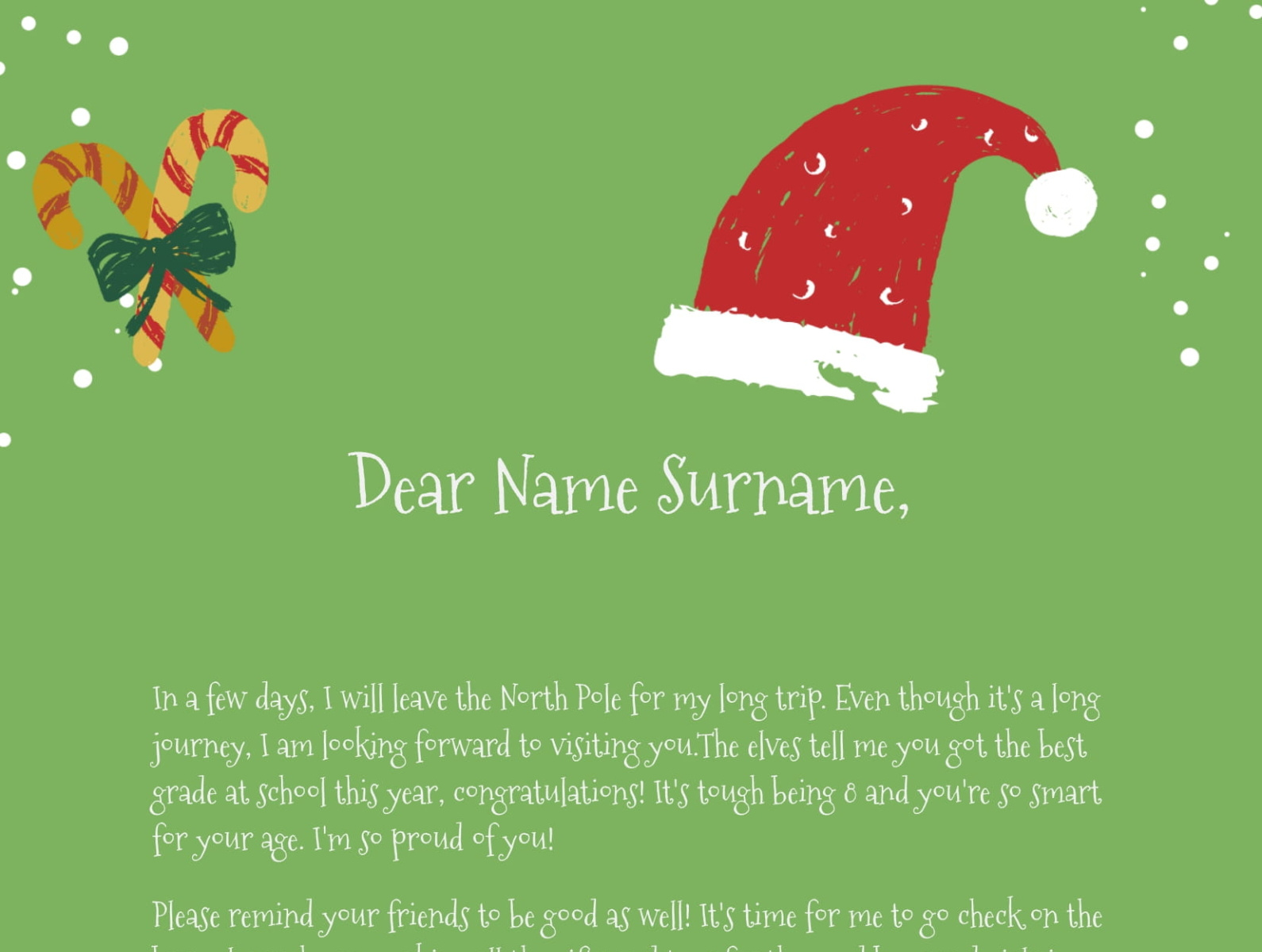 Christmas Letter Template By FREE Google Docs Google Slide Templates 