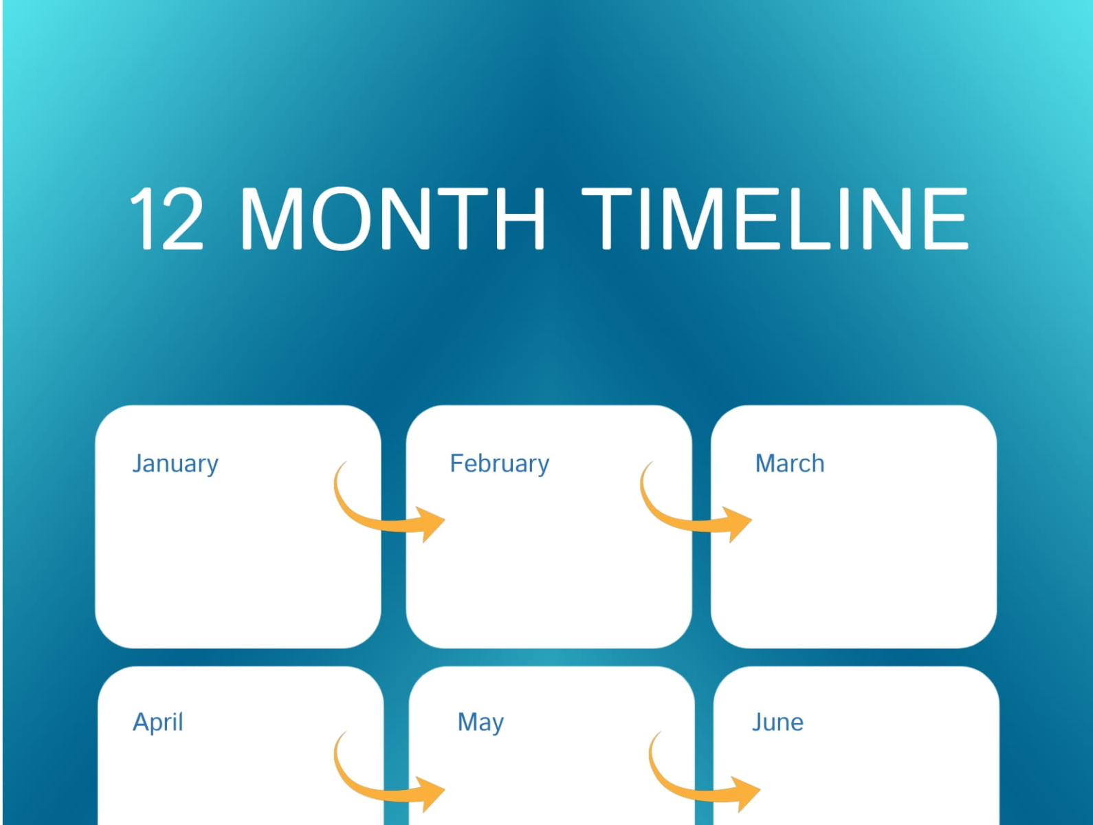 12 Month Timeline Template By FREE Google Docs Google Slide Templates 