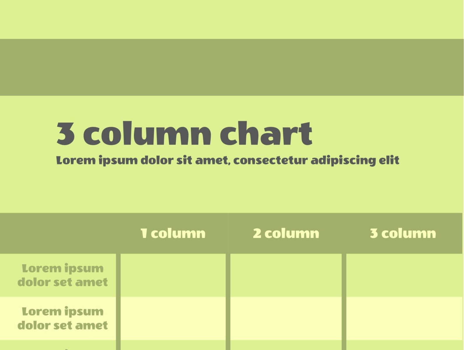 3 Column Chart Template By FREE Google Docs Google Slide Templates On 