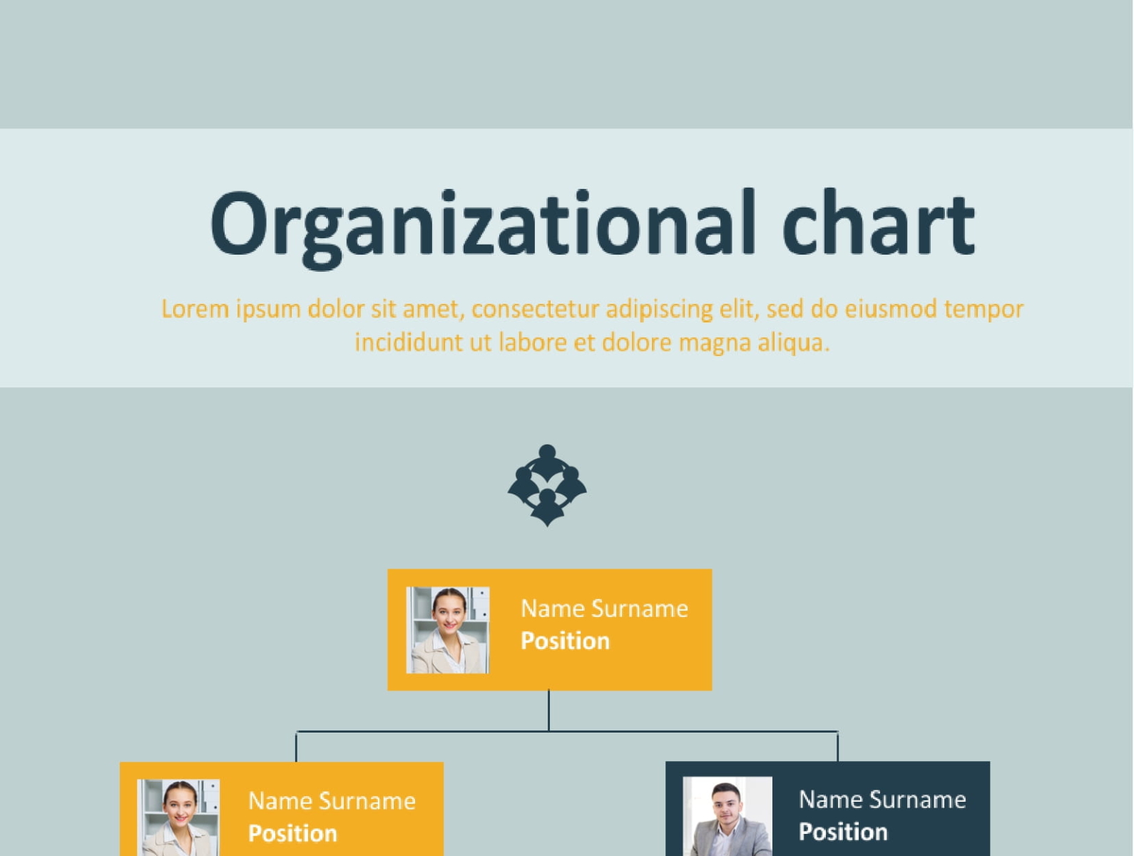 Org Chart Template by FREE Google Docs & Google Slide templates on Dribbble