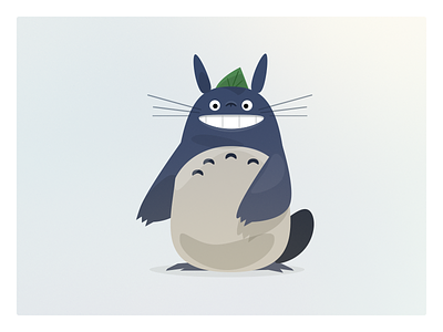 Ghibli - Totoro animations bright ghibli illustrations shapes totoro vector