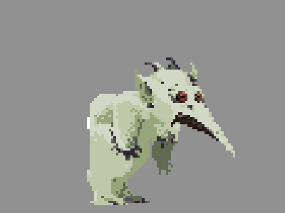 Monstre of Barnabe anime gif green photoshop pixel art