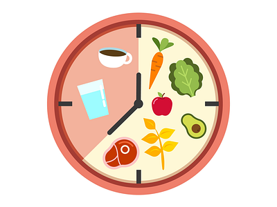 Eating Window adobe art design digitalart fasting health app illustration vector