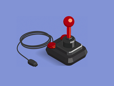 Joystick illustration joystick retro