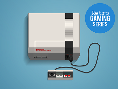 Classic NES console nes nintendo retro
