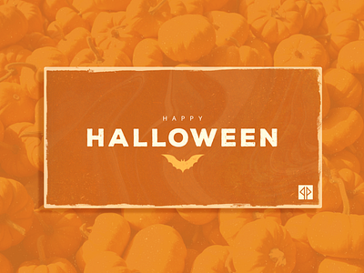 Happy Halloween bat bats design fall graphic design halloween harvest illustration pumpkin pumpkins social typography