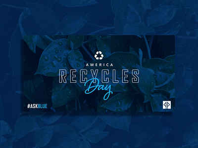 America Recycles Day design environment graphic design recycle recycling reduce reuse sustainability typography