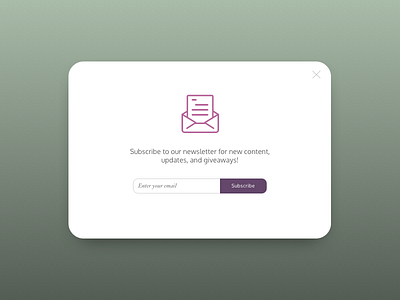 DailyUI - #026 - Subscribe dailyui email letter subscribe ui