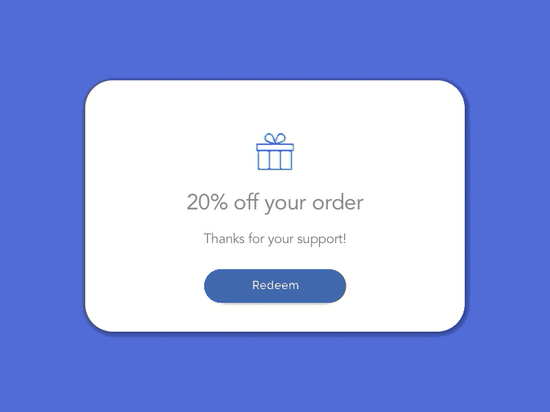 DailyUI - #036 - Special Offer 036 box dailyui gift special offer stars