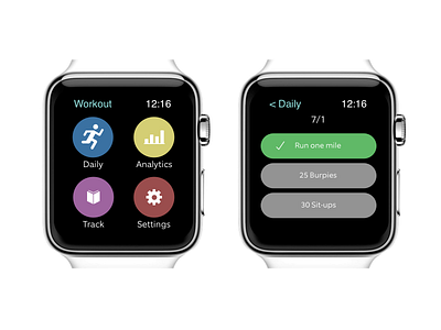DailyUI - #062 - Workout of the Day 062 dailyui exercise tracker settings tracking workout