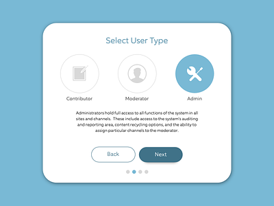 DailyUI - #064 - Select User Type