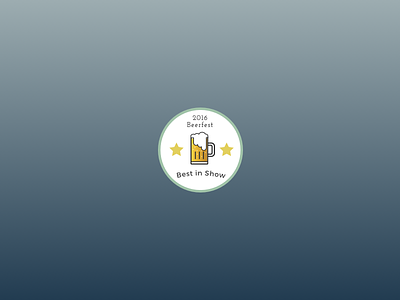 DailyUI - #084 - Badge badge beer glass beerfest dailyui