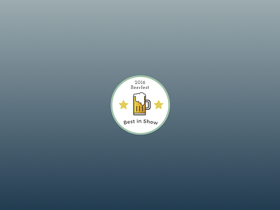 DailyUI - #084 - Badge badge beer glass beerfest dailyui