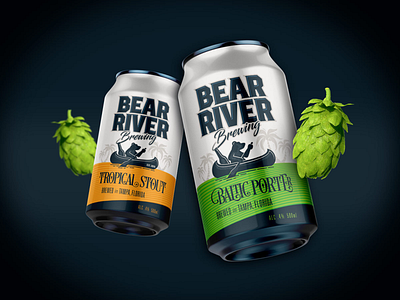 Bear River Brewing Can Design beer brewery brewing can design packaging