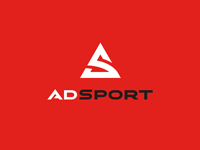 AdSport Logo Option adsport as hidden letters monogram sports marketing