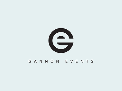 Gannon Events Logo e g ge hidden e hidden letter logo logo design monogram negative space
