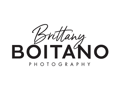 Brittany Boitano Photography Logo branding logo logo design photographer photography