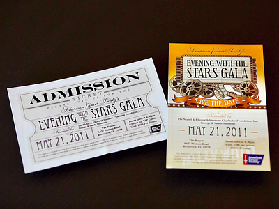 American Cancer Society Gala Save the Date Invotation invitation invitation design invite invite design old hollywood save the date save the date design