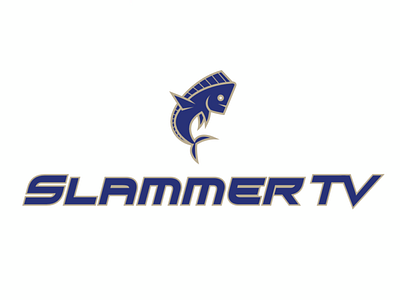 Slammer TV logo branding deep sea fishing logo logo design mahi mahi youtube