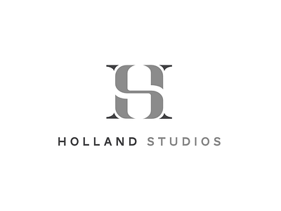 Holland Studios Logo branding hidden s hs logo logo design monogram photography