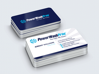 PowerWashPros business card design