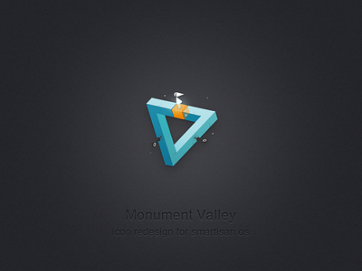 Monument Valley contradiction space game geometric icon redesign smartisan triangle