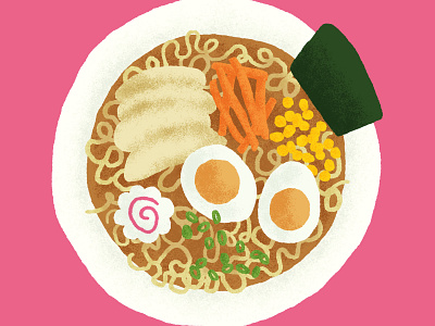 Ramen digital illustration food illustration illustration