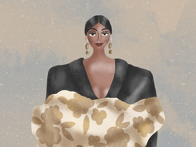 Naomi Campbell digital illustration fashion illustration illustration portrait illustration