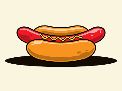 Hotdog adobe illustrator hotdog illustration