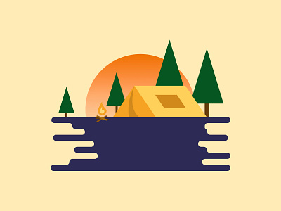 Camping 🏕️ camping figma figma illustration illustration