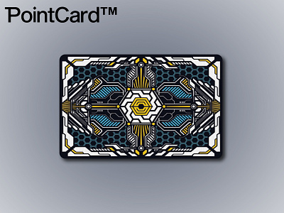 PointCard Future Payments adobe illustrator card credit credit card future futuristic card graphic design illustration metal payment pointcard sci fi science fiction