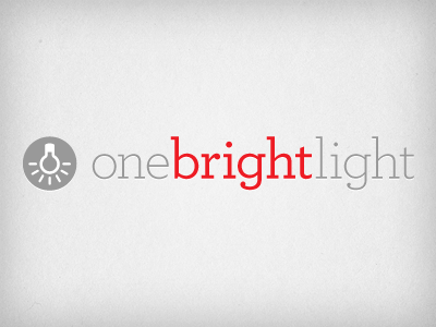 OBL Logo grey lightbulb logo personal red