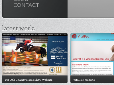 One Bright Light Redesign Work Detail work detail website redesign round edges capsules