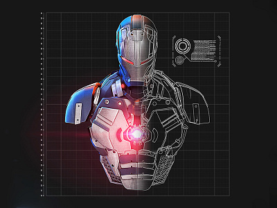 iron man suit design blueprints