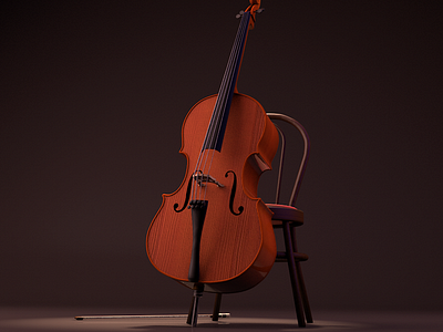 3D Modeled Cello